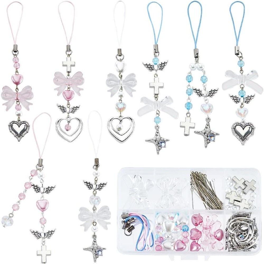 Phone Accessories Beads - 154 pezzi fai da te 8