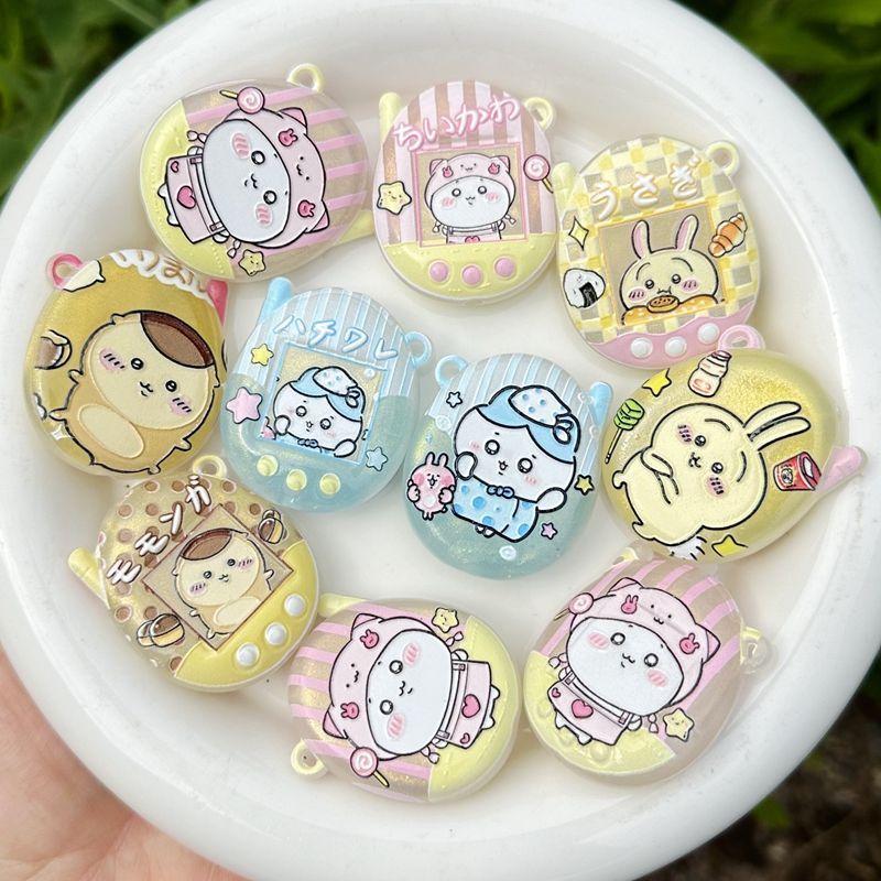 Phone Accessories Beads - Portachiavi Luminoso con Stampa Cartoon Chiikawa,