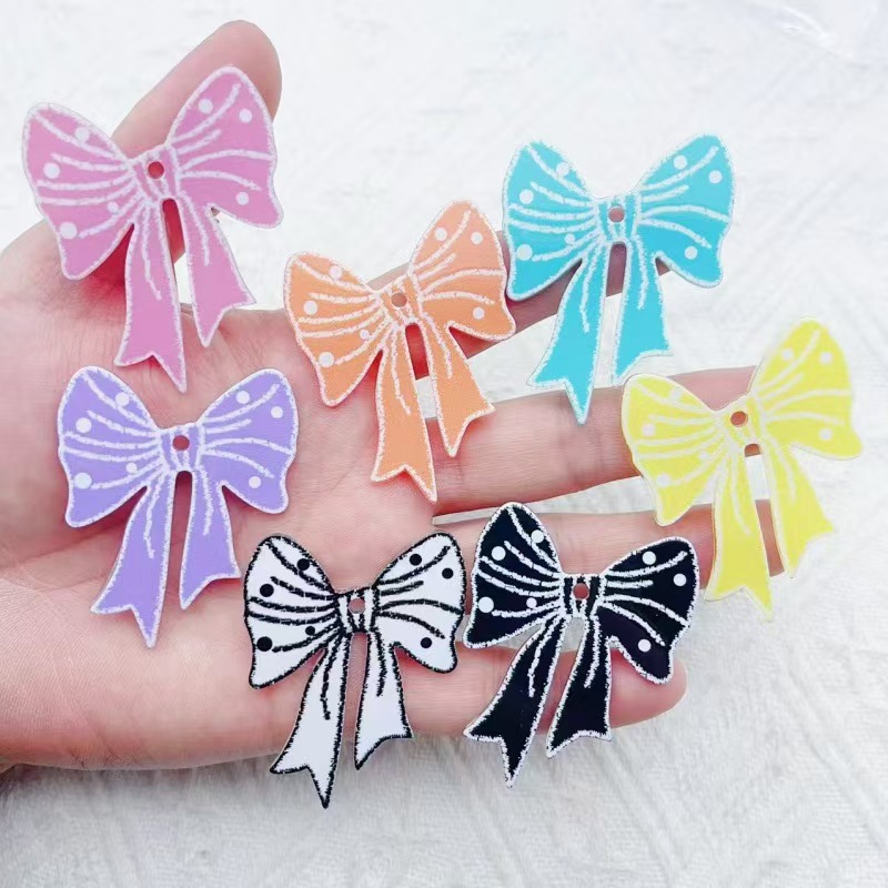 Phone Accessories Keychain - 10 pendenti per borsa con fiocco