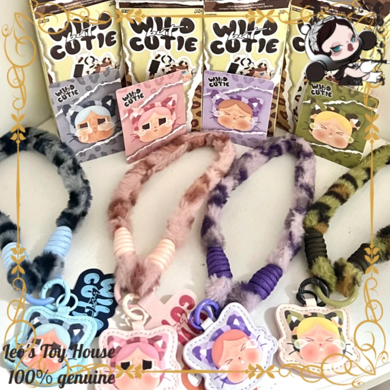 Phone Accessories Popmart - POPMART CRYBABY Serie Gatto Leopardo Cordino
