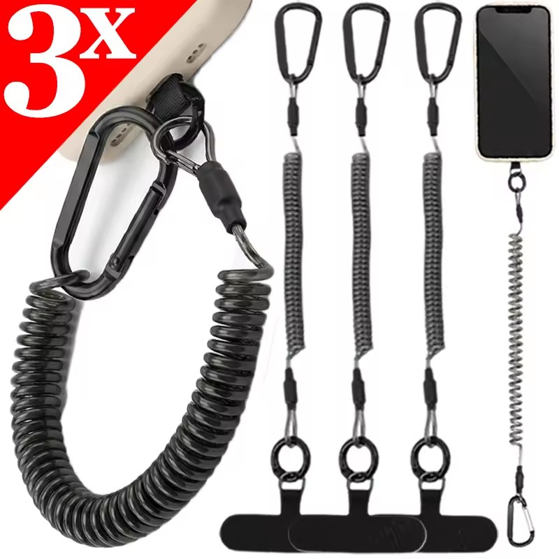 Phone Accessories Keychain - Corda Antifurto Flessibile per Telefono, Cavo