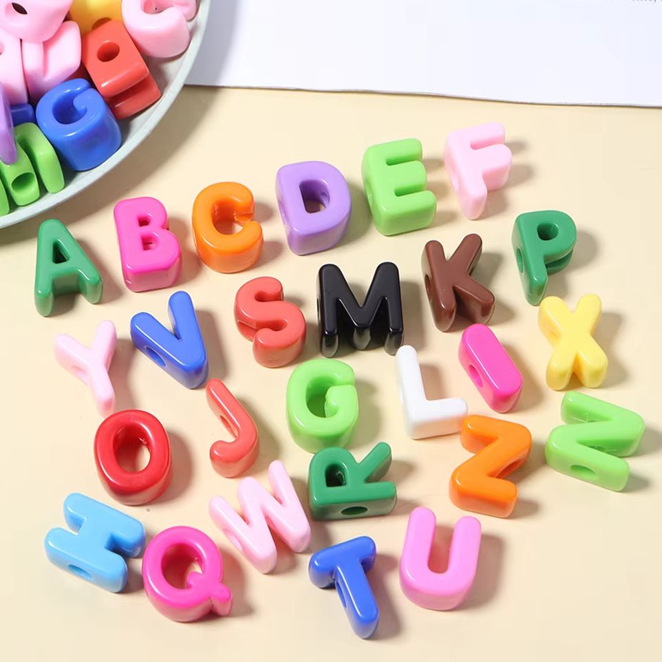 Phone Accessories Beads - 10 pezzi di perline con lettere