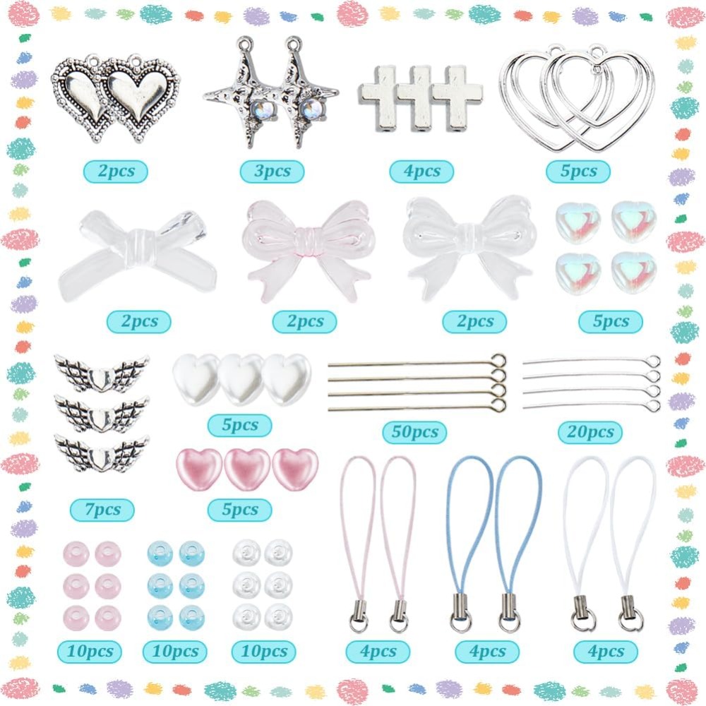 154 pezzi fai da te 8 set kit  - Phone Accessories Beads recensione e prezzo