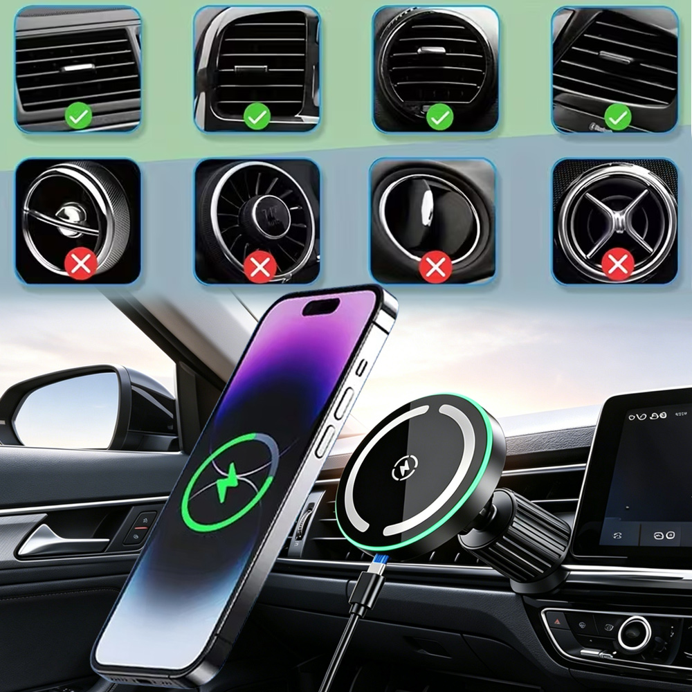 Caricatore Wireless LED Magnet - Phone Accessories Types recensione e prezzo