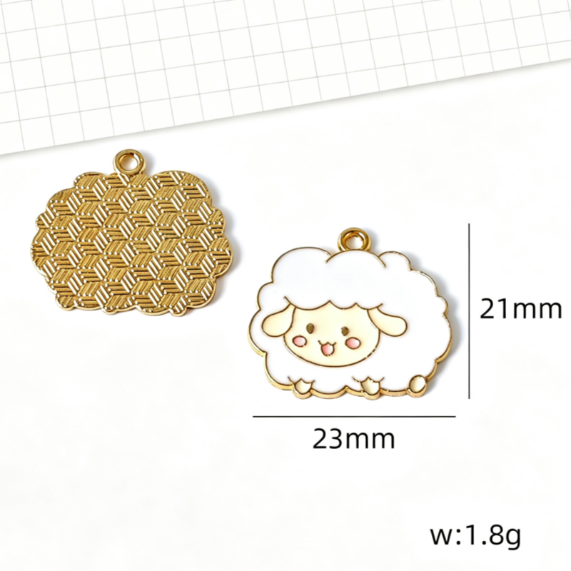 10 pezzi di ciondoli a forma d - Phone Accessories Keychain recensione e prezzo